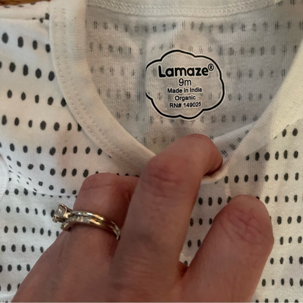 Lamaze | yellow stripped tank romper | baby boy 9 mo - Picture 6 of 7